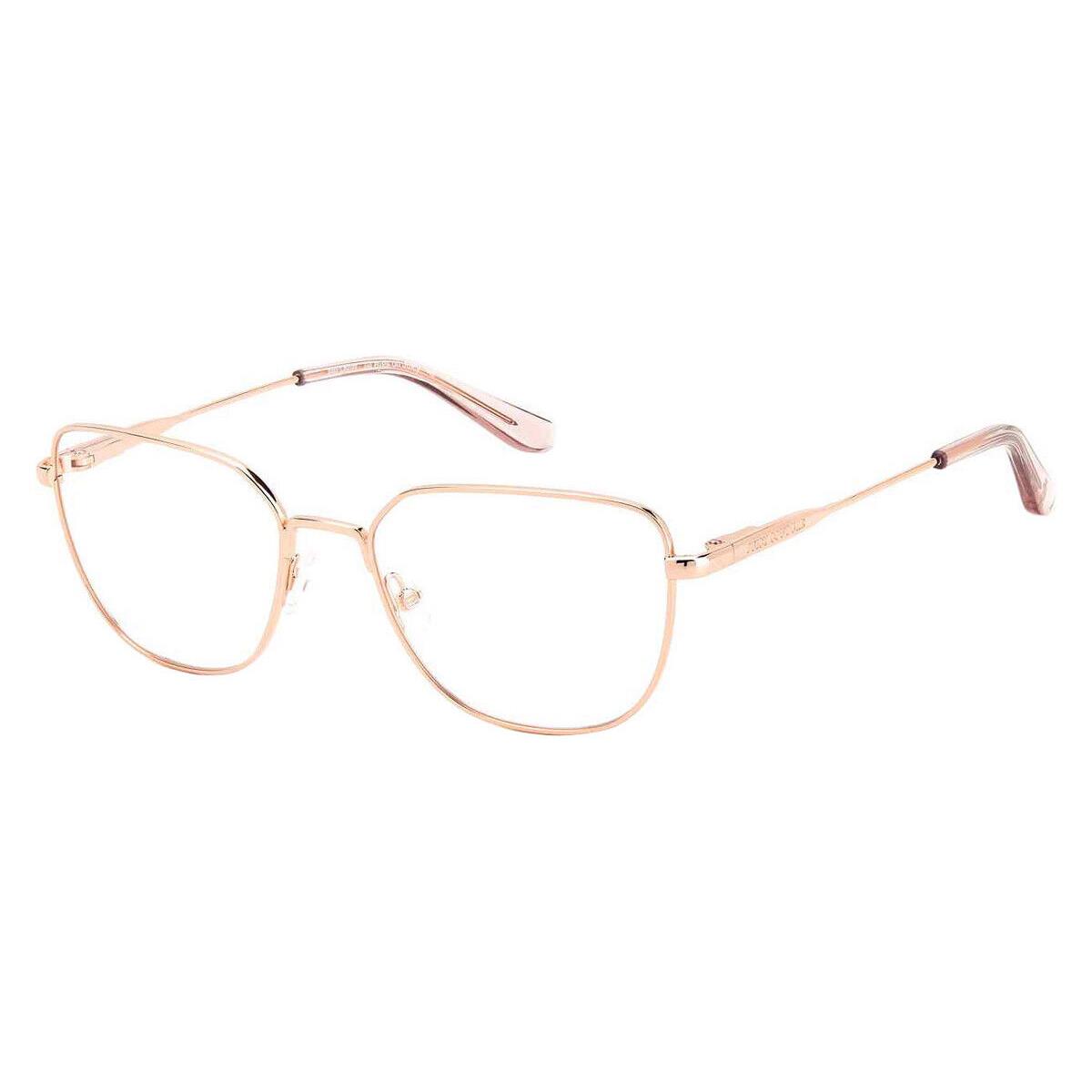 Juicy Couture 227/G Eyeglasses Women Red Gold Geometric 52mm