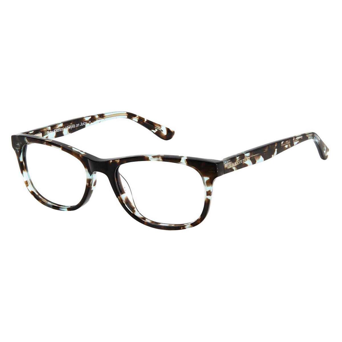 Juicy Couture 312 Eyeglasses Women Havana Square 51mm