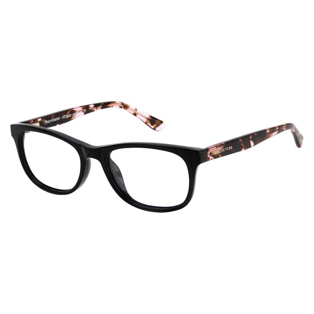 Juicy Couture 312 Eyeglasses Women Black Square 51mm