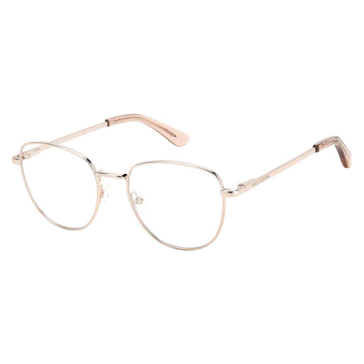 Juicy Couture 313 Eyeglasses Women Light Gold Oval 50mm