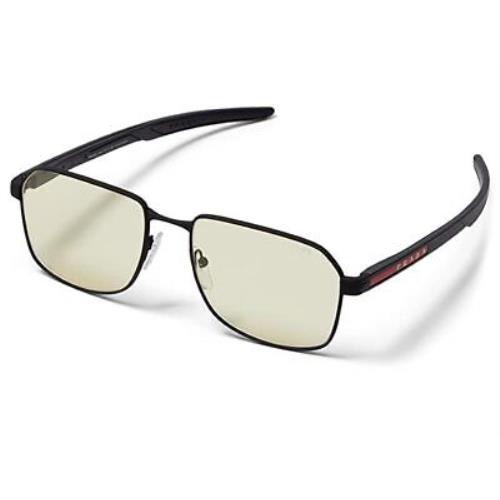 Prada Sport PS54WS-DG002S-57 Matte Black Sunglasses - Frame: MATTE BLACK, Lens: BROWN PHOTOCHROMIC
