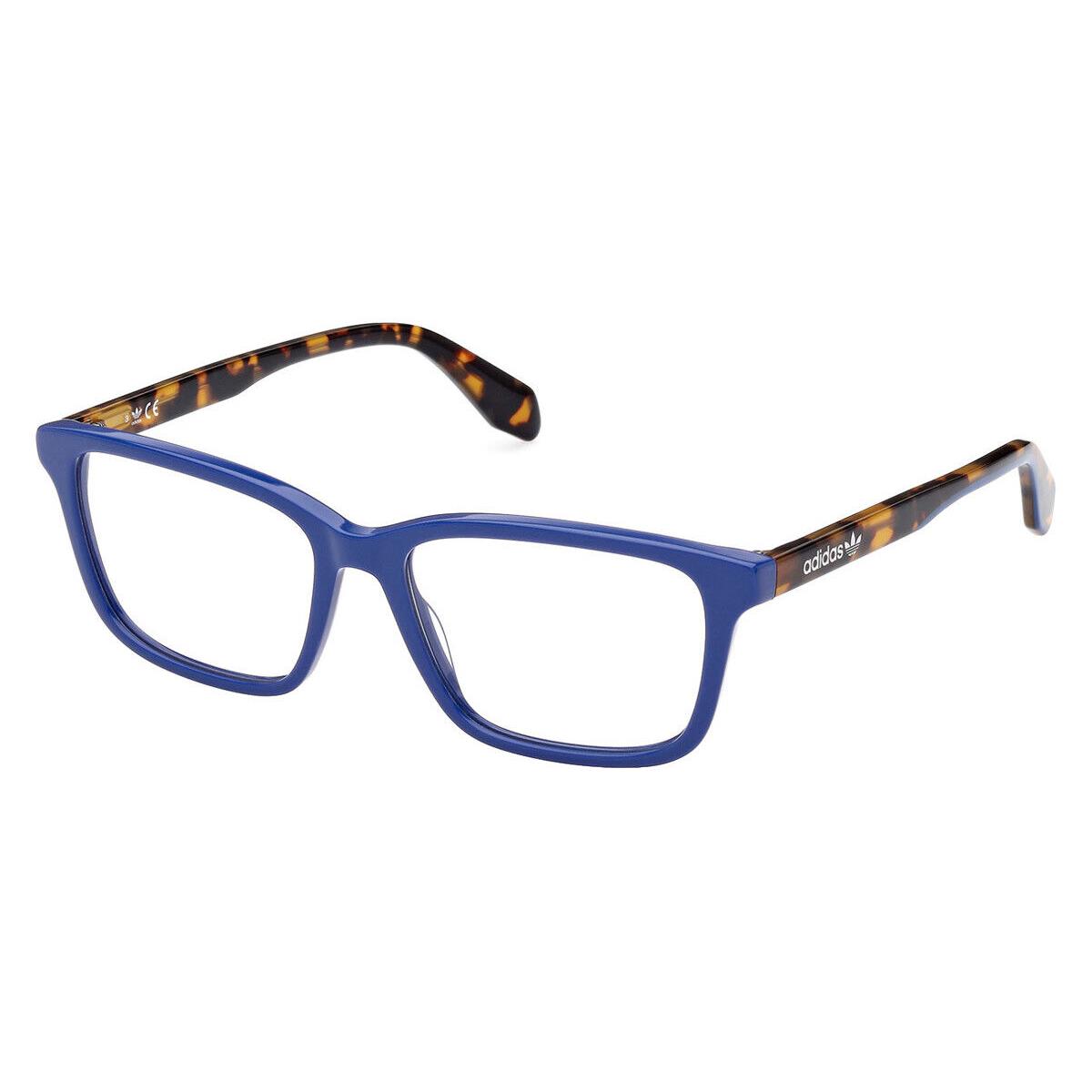 Adidas OR5041 Eyeglasses Unisex Shiny Blue Rectangle 54mm