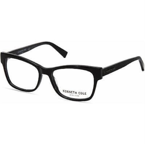 Kenneth Cole KC0297 Full Rim Geometric Matte Black Eyeglasses