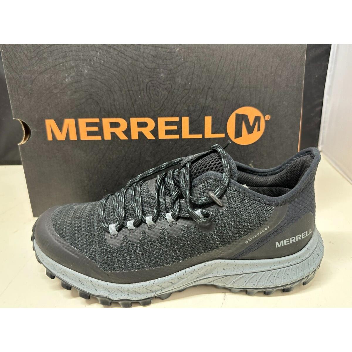 Merrell Women`s Bravada Waterproof Hiking Shoes Black/grey Sz 7.5 M
