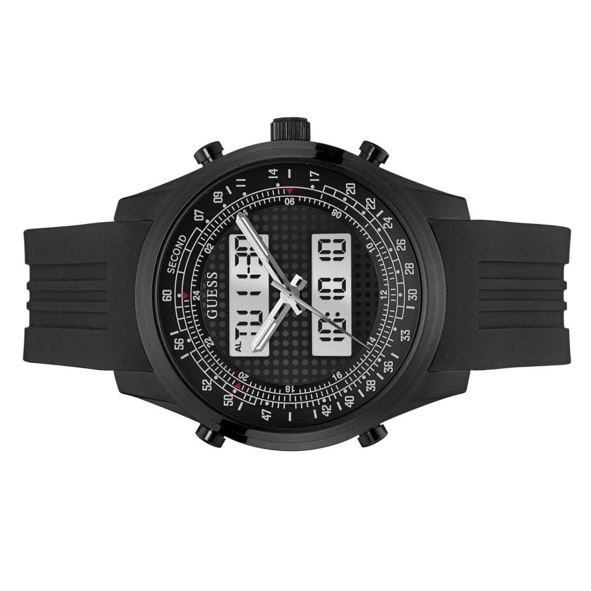 Guess Collection U0862G2 Men`s Black Stainless Steel Dial Quartz Digital Watch