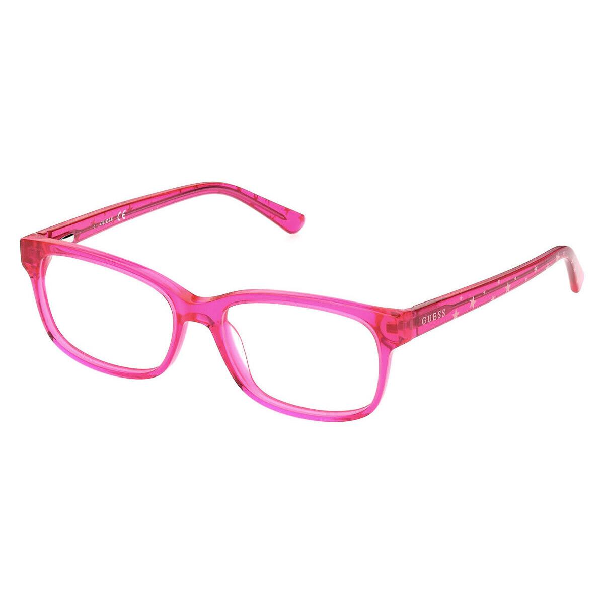 Guess GU9224 Eyeglasses Kids Pink/other Rectangle 49mm