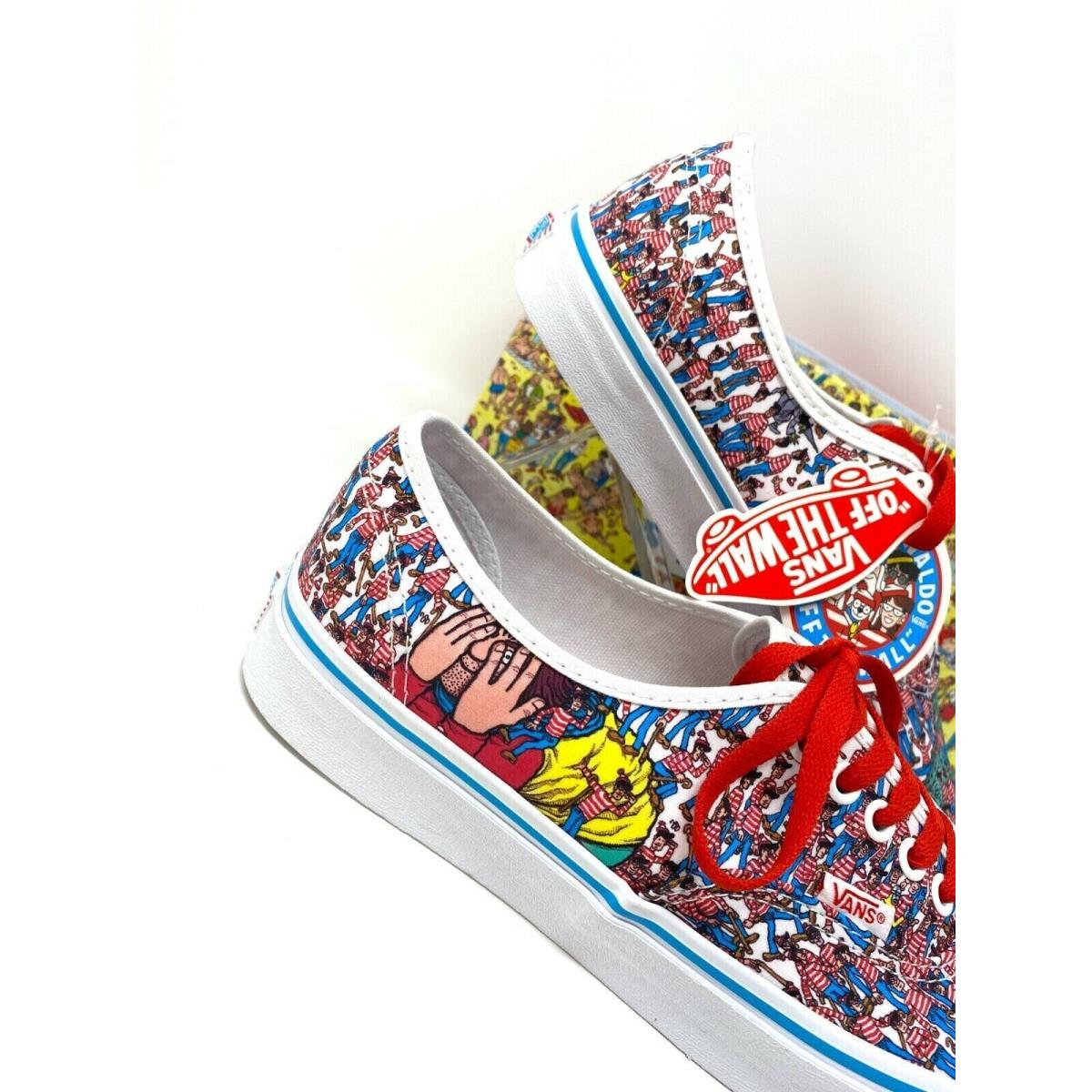 Vans shoes Where Waldo - Red, White, Yellow, Blue 4
