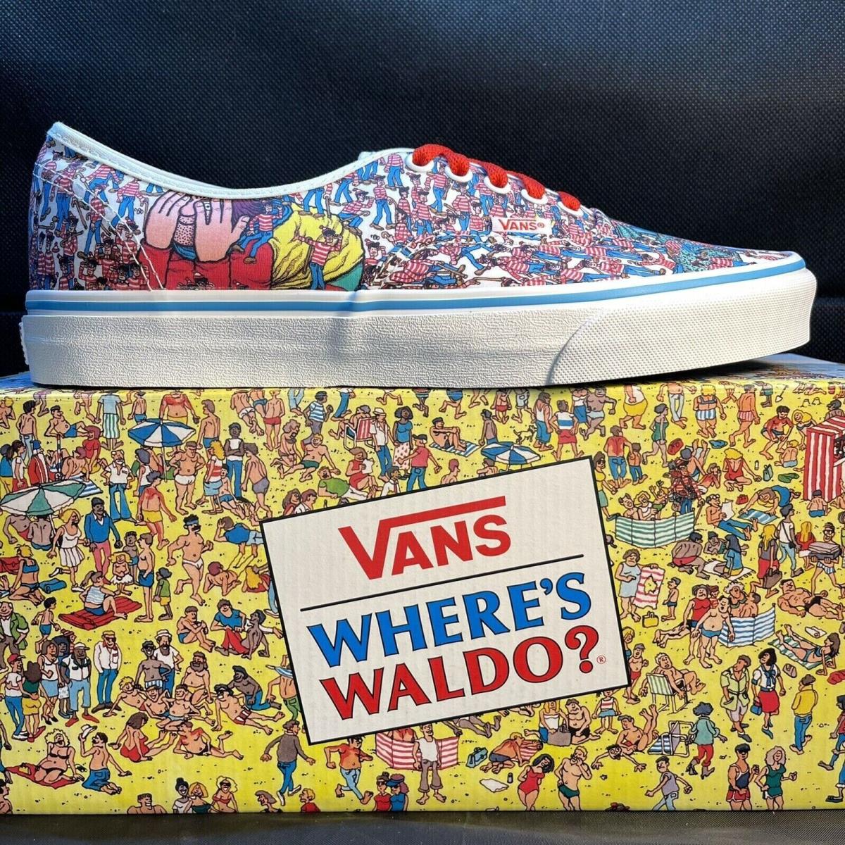 Vans Where s Waldo Sneakers. . Kids Size: 4.5
