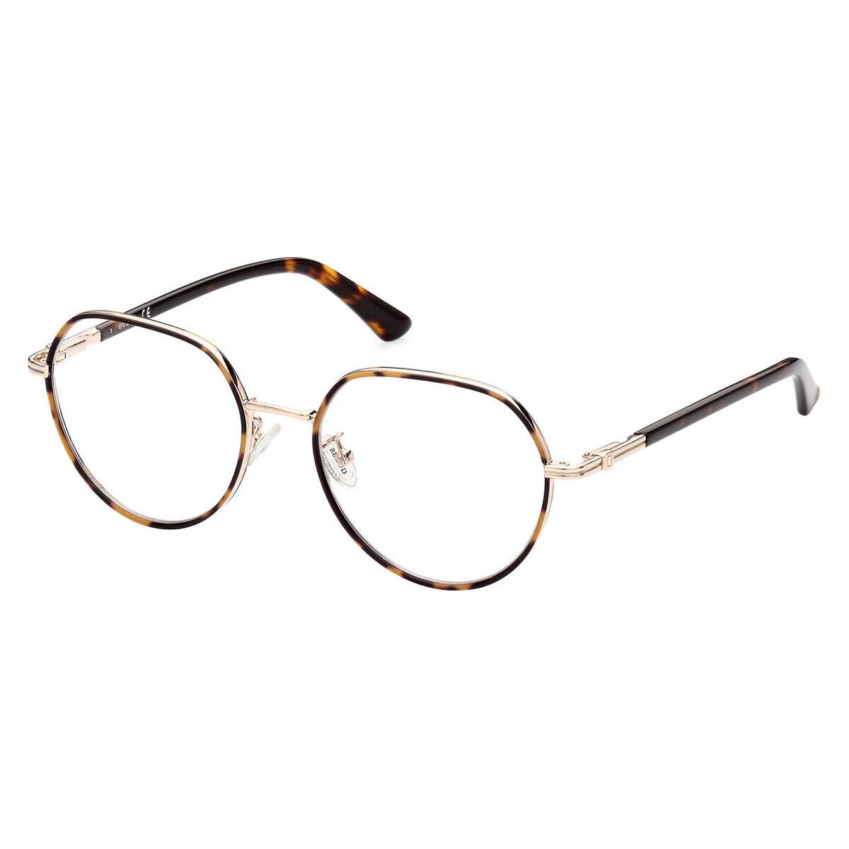 Guess GU2915-D Eyeglasses Women Pink Gold Geometric 53mm