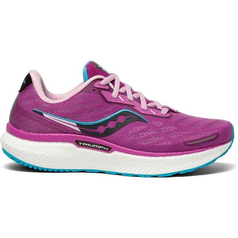 Saucony S10678-30 Triumph 19 Women`s Running Shoes Razzle Blaze Rouge Size 7 US