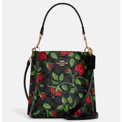 Coach Mollie Bucket Bag 22, Dark popular Magent