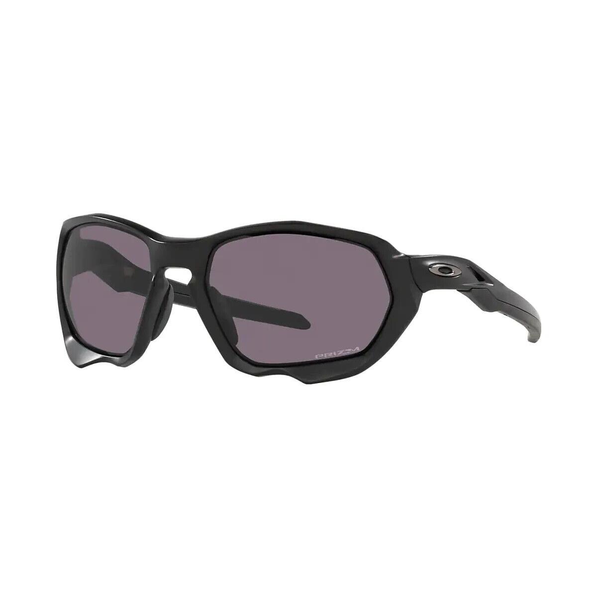 2022 Oakley Plazma Sunglasses Matte Black Prizm Gray Sport Shades