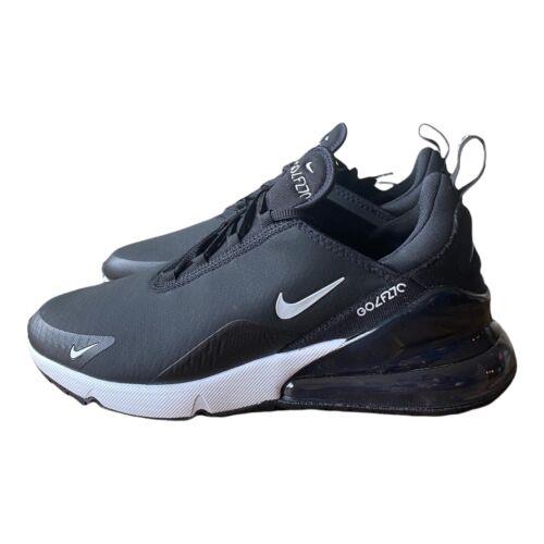 Mens Nike Air Max 270 G Sz 10 Spikeless Golf Shoes Black White CK6483 001