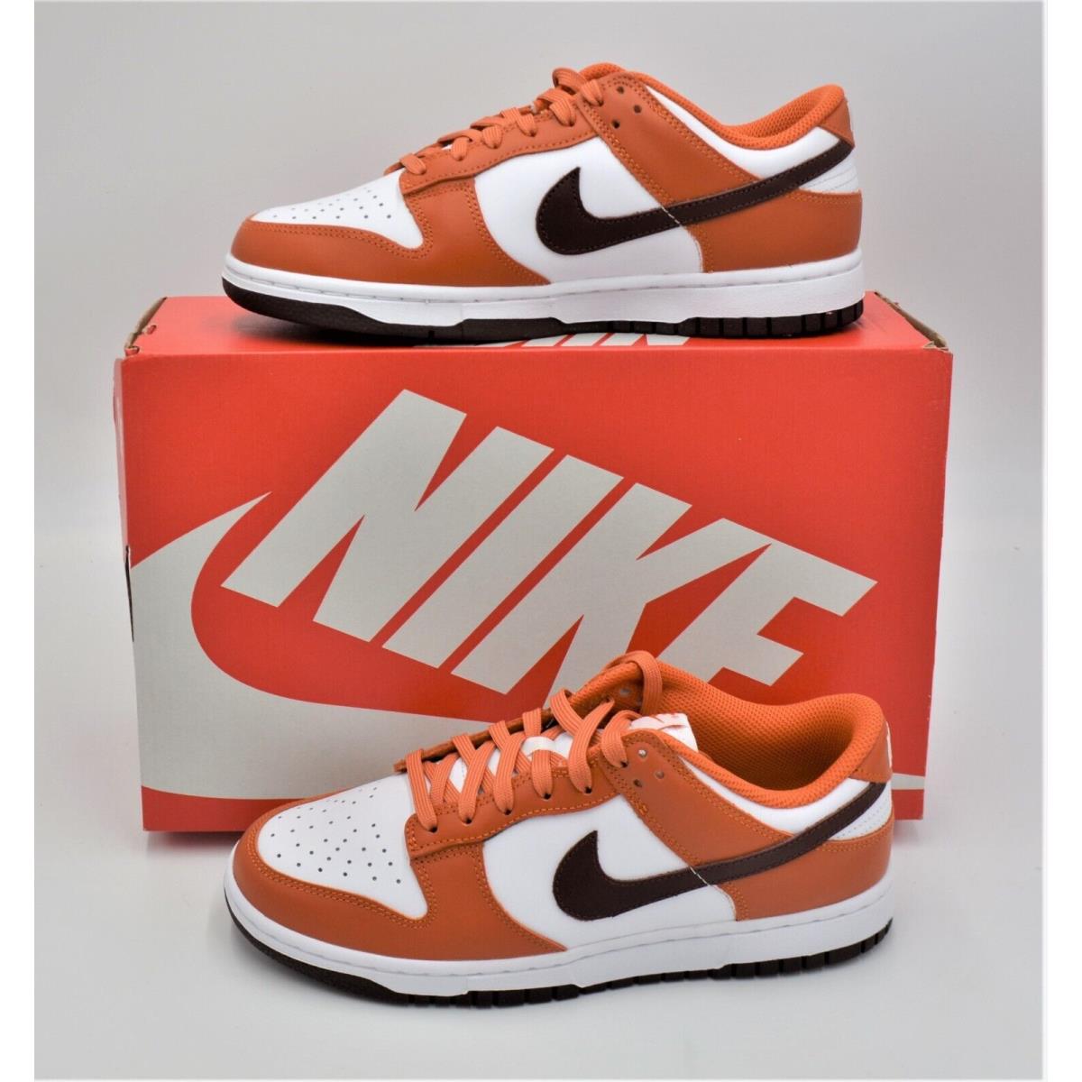 Nike Dunk Low Shoes Women`s Size 8 Bronze Eclipse Mesa Orange DQ4697-800