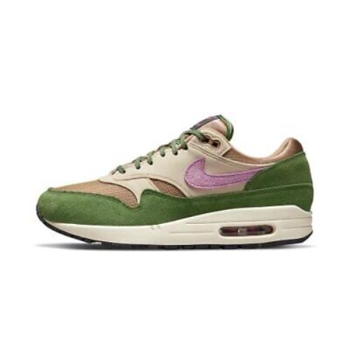 Nike Air Max 1 Tan/green/purple Sz 9.5 DR9773-300 Fashion Shoes