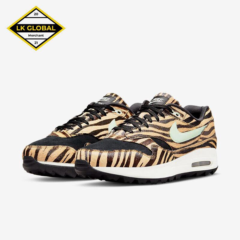 Nike Air Max 1 G Nrg `tiger` Men`s 11 Black DH1301-800 Spikeless Golf Shoes