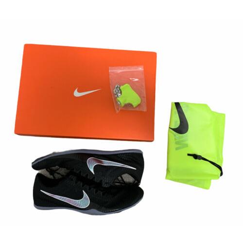 Nike Mamba 5 Track Shoe Mens Black Gray Size 13 Zoom Spikes Dust Bag Lightweight