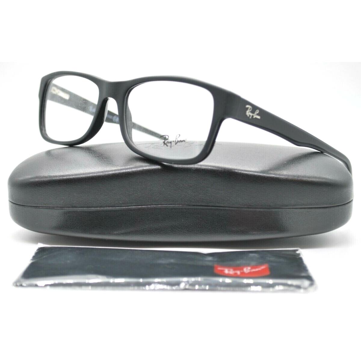 Ray Ban RB 5268 5119 Rectangle Matte Black Eyeglasses Frames 52-17