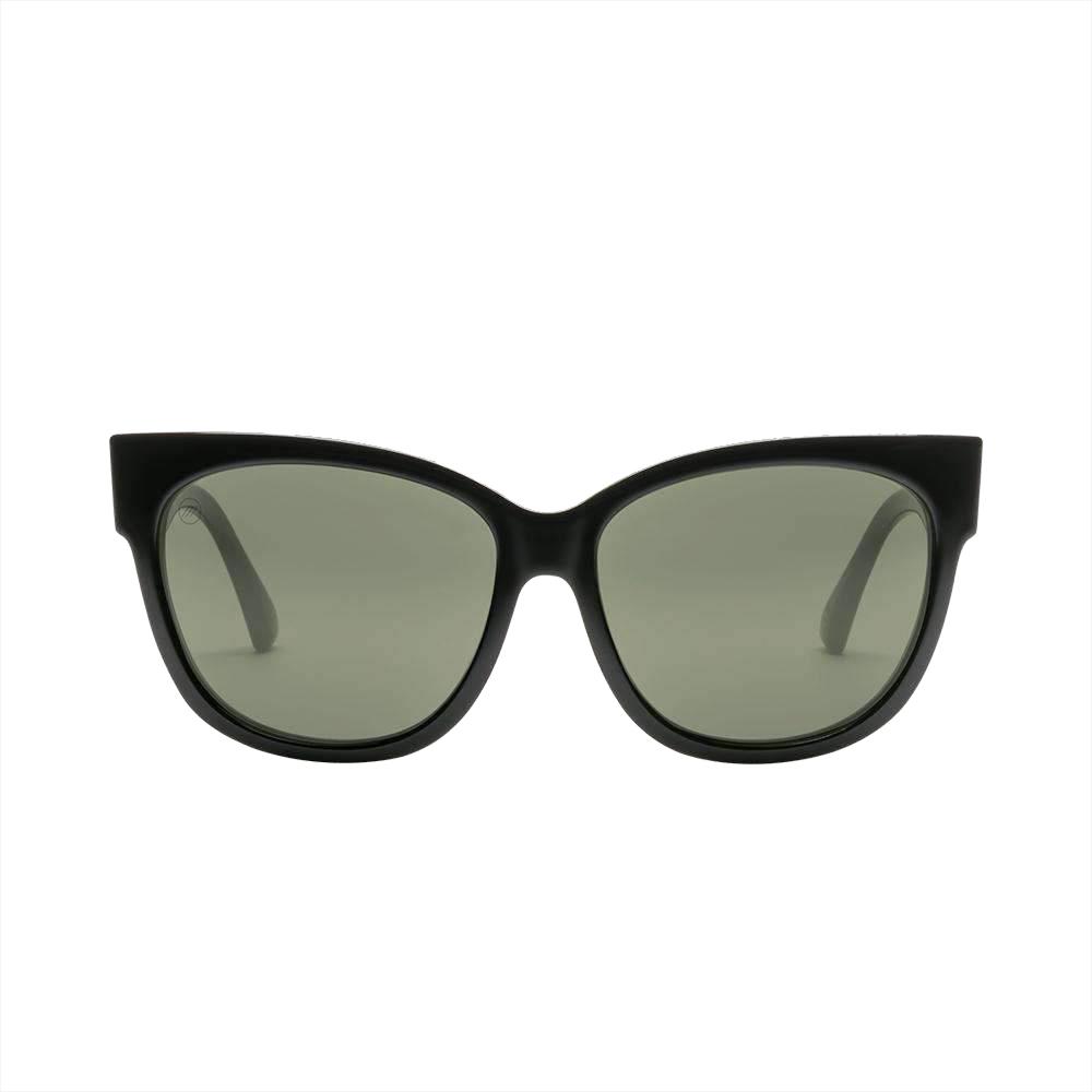 Electric Danger Cat Polarized Sunglasses Gloss Black Ohm Grey