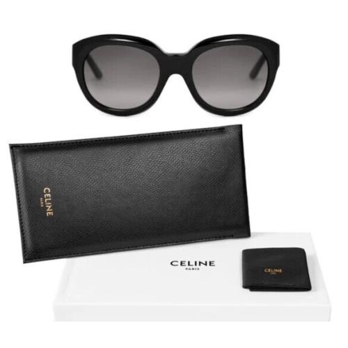 Celine Paris CL40071I 01F Black/grey Gradient Lens Authentc Sunglasses 56-20