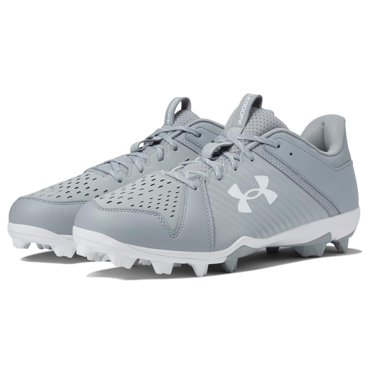 Man`s Sneakers Athletic Shoes Under Armour Leadoff Low RM Baseball Gray/Baseball Gray/White