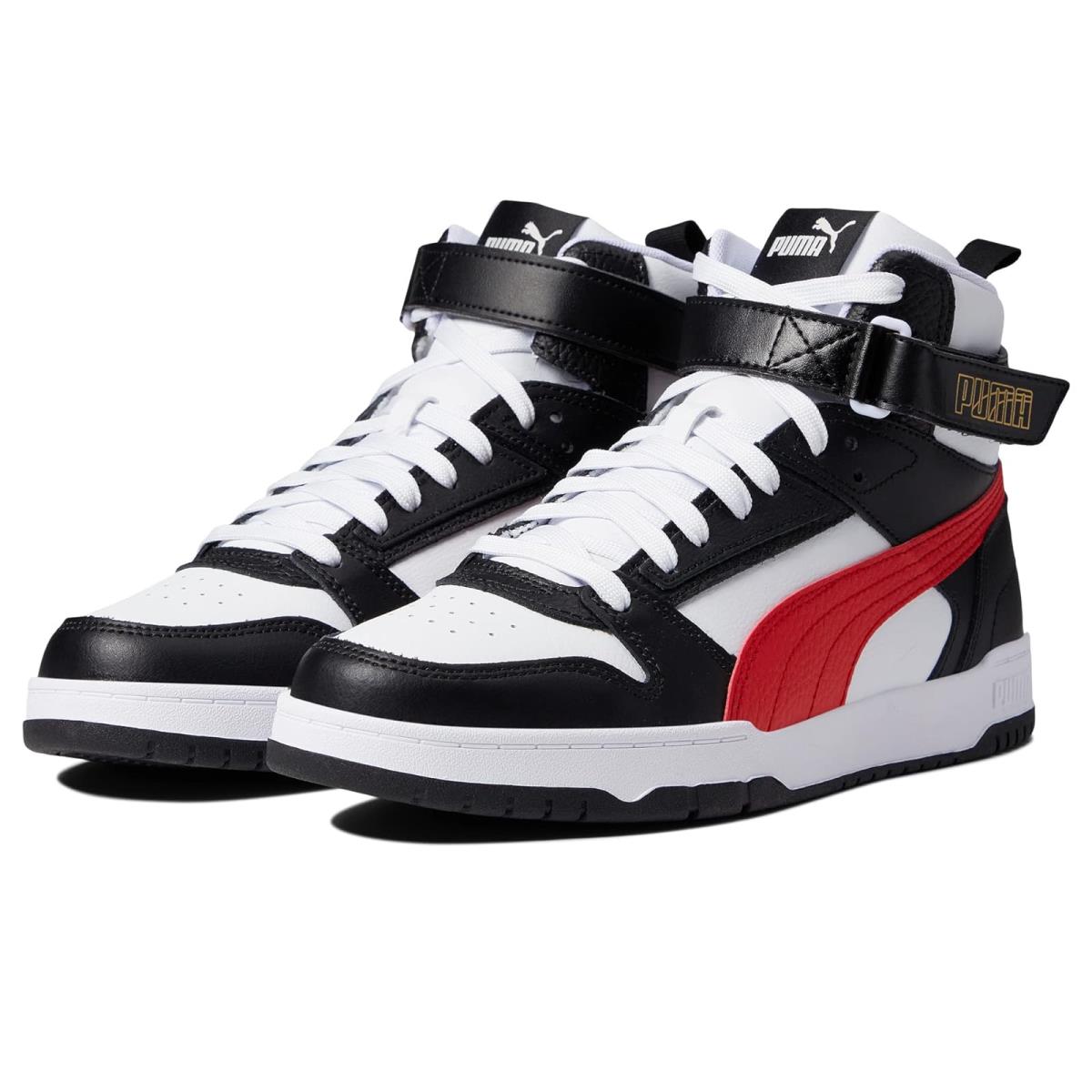Man`s Sneakers Athletic Shoes Puma Rbd Game Puma White/High-Risk Red/Puma Black/Puma Team Gold
