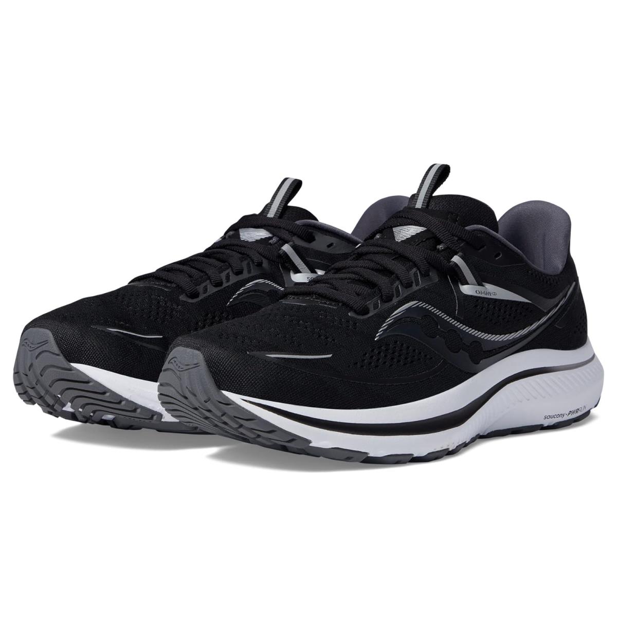 Man`s Sneakers Athletic Shoes Saucony Omni 21 Black/White