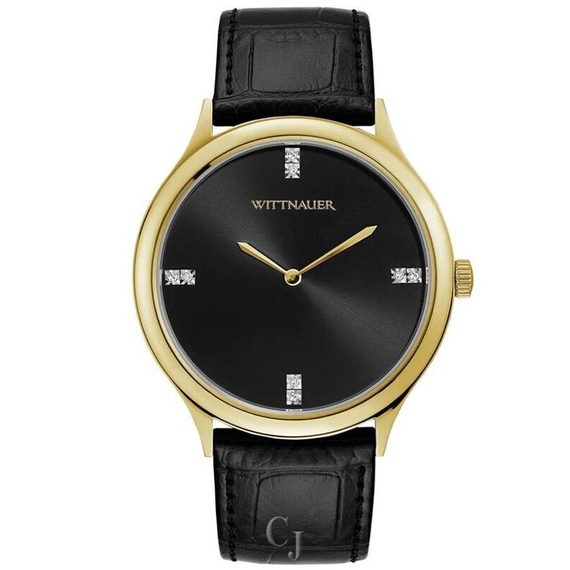 Wittnauer Men S Black Tie Black Dial Watch WN1018