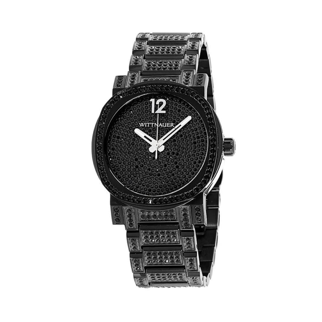 Wittnauer Men S Black Crystal Dial Watch WN3008