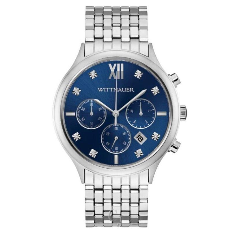 Wittnauer Men S Chronograph Blue Dial Watch WN3104