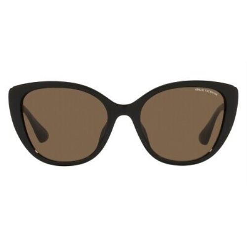 Armani Exchange 0AX4111SU Women Sunglasses Black Cat Eye 54mm