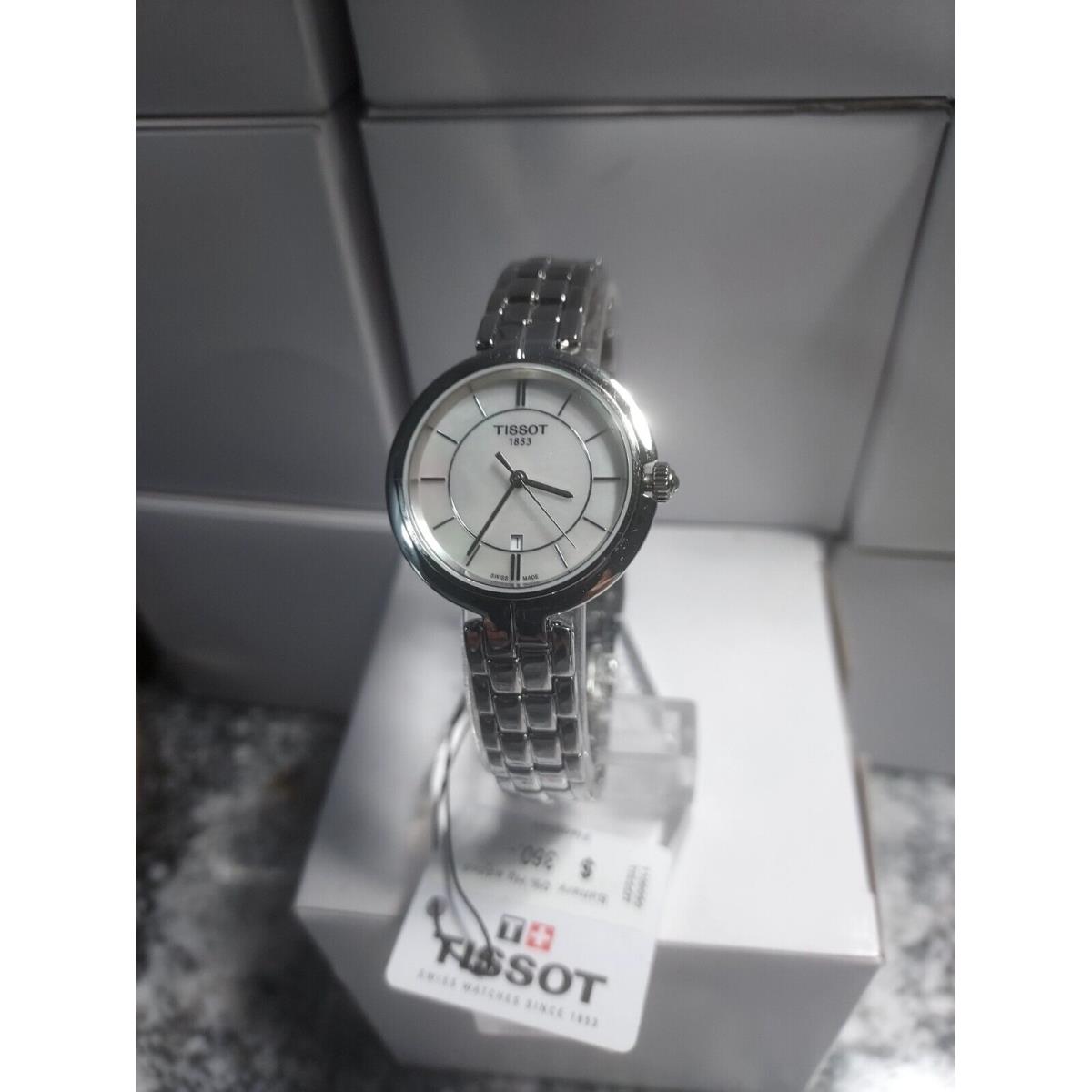 Tissot Silver 094.210.11.111.00 Flamingo Ladies Quartz Watch