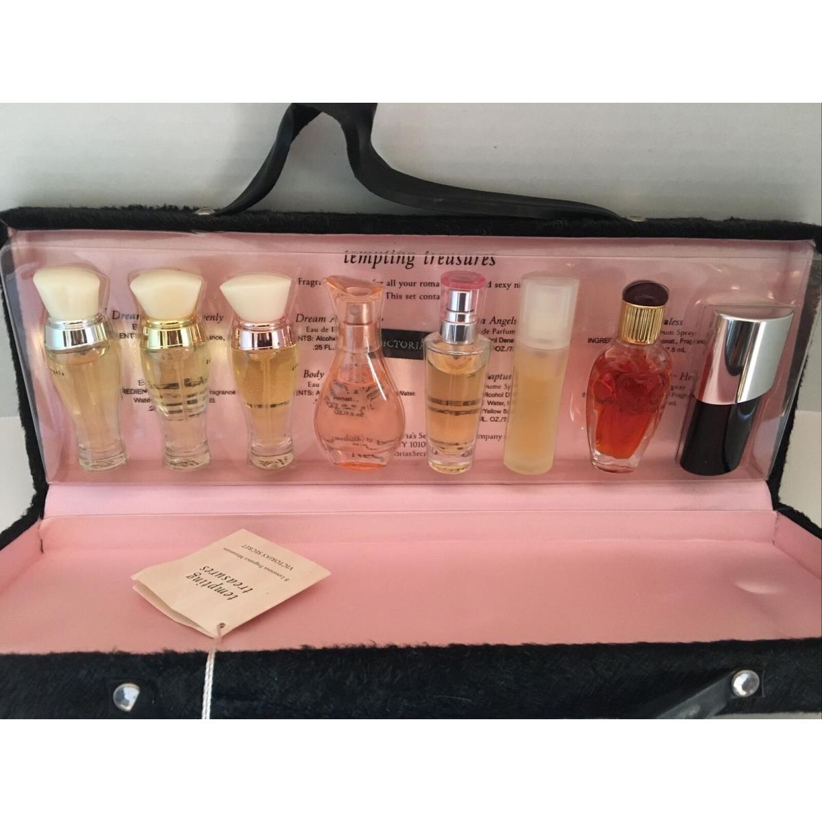 Vtg Victoria`s Secret Perfume Coffret Boxed Set Tempting Treasures Mini