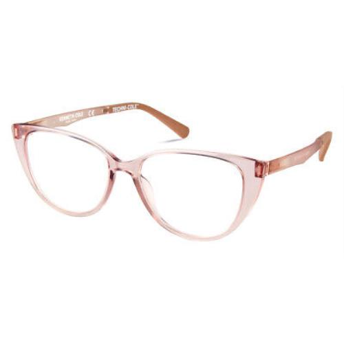 Kenneth Cole KC0342 Eyeglasses Women Shiny Pink Cat Eye 52mm