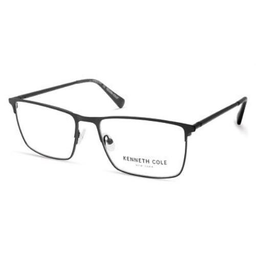 Kenneth Cole KC0323 Eyeglasses Men Matte Black Rectangle 56mm
