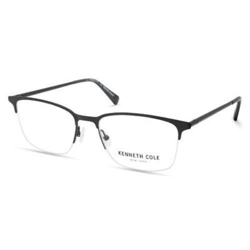 Kenneth Cole KC0322 Eyeglasses Men Matte Black Square 54mm