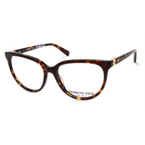 Kenneth Cole KC0336 Eyeglasses Women Dark Havana Round 53mm