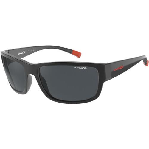 Arnette Bushwick Matte Black Sports Wrap Sunglasses - AN4256 275887 62