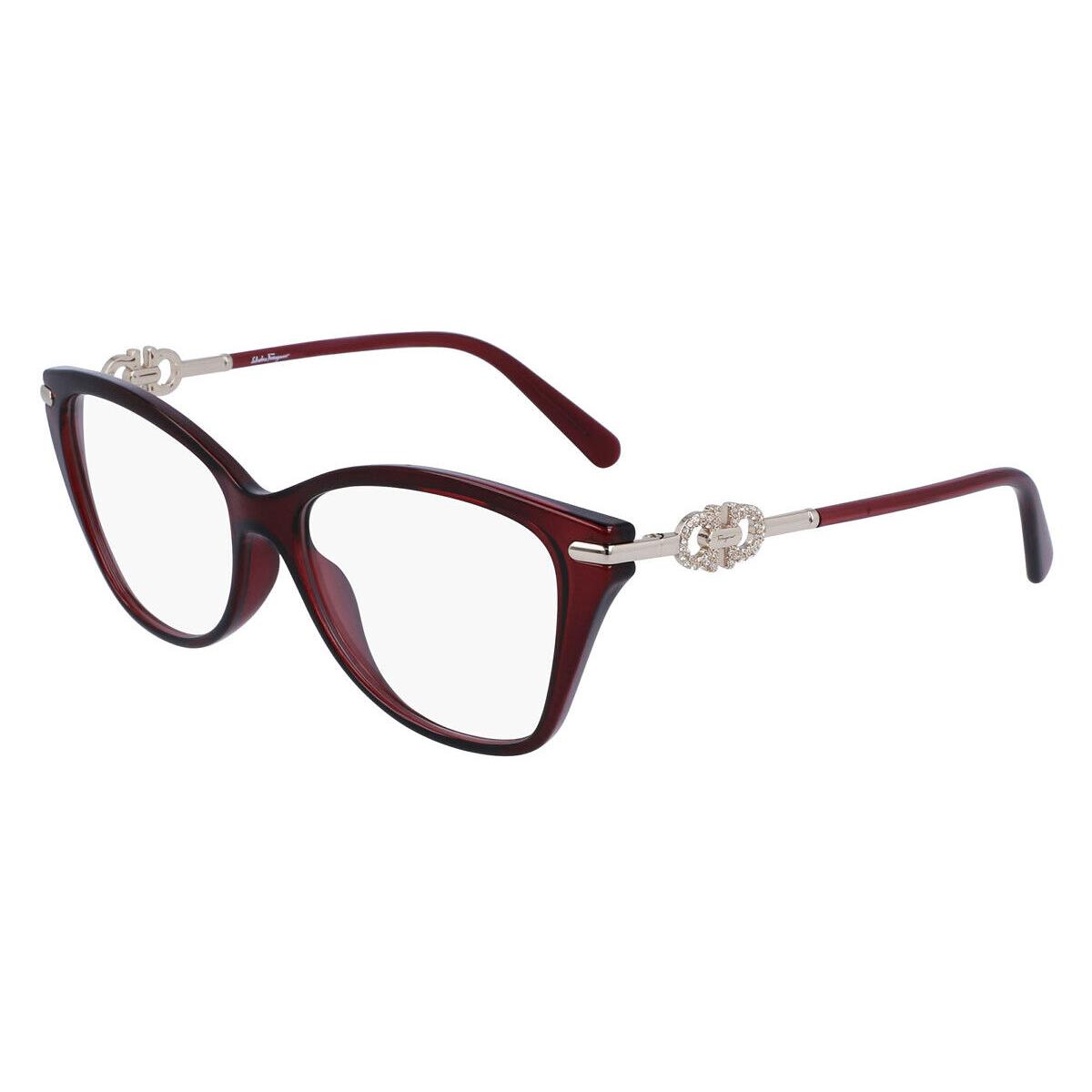 Salvatore Ferragamo SF2937R Eyeglasses Transparent Wine 54mm