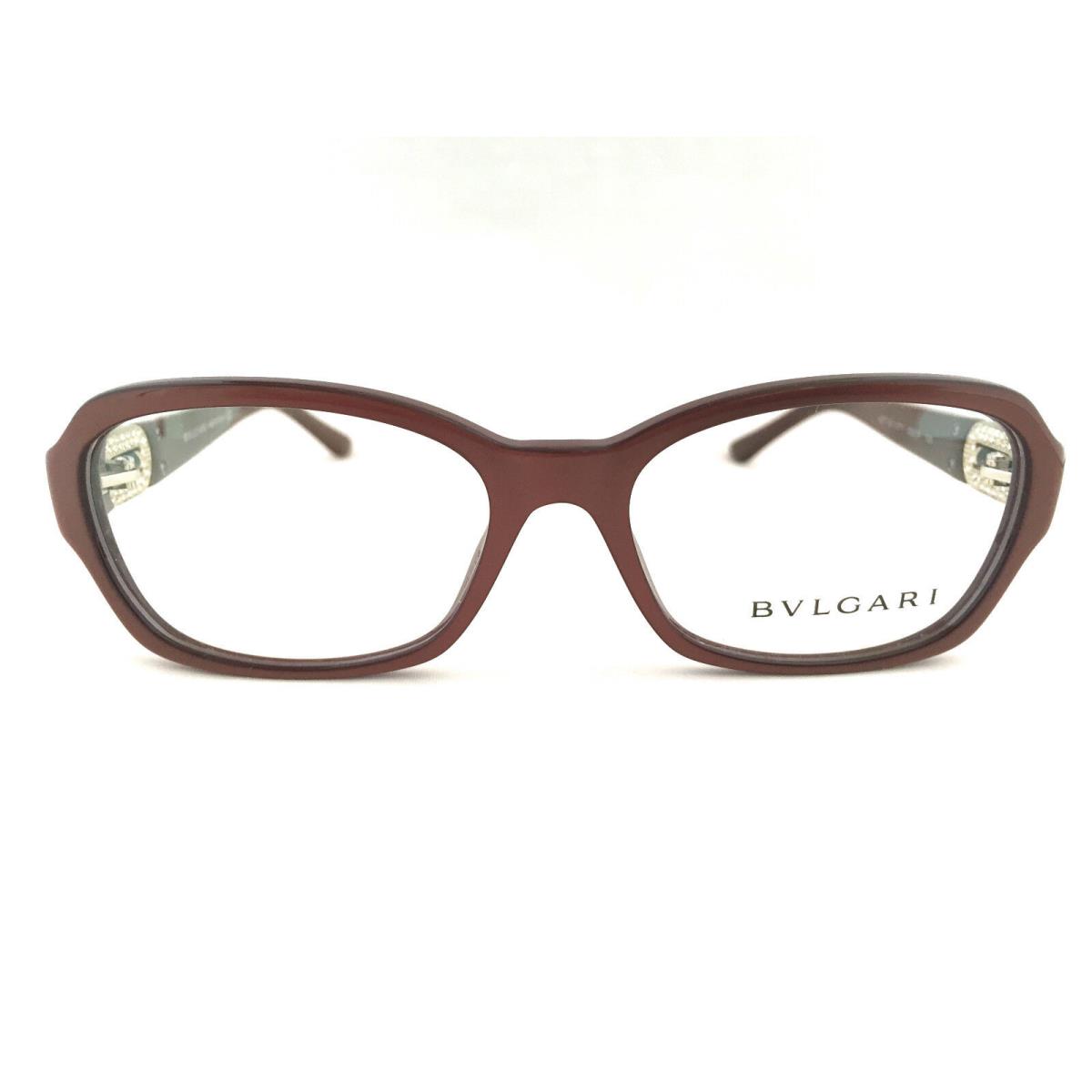 Bvlgari 4071-B 5177 Brown Pearl 53mm Frames Eyeglasses Italy RX