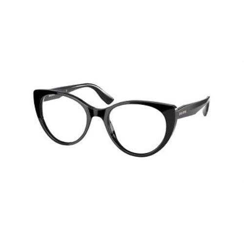 Miu Miu MU06TV-1AB1O1-48 Black Eyeglasses