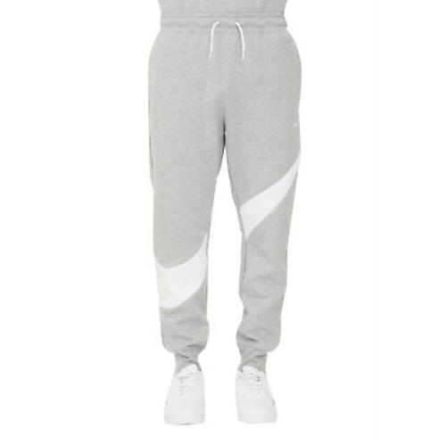Men`s Nike Gray/white Sportswear Swoosh Tech Fleece Pants