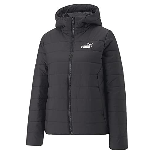 Puma Women`s Essentials Hooded Padded Jacket - Choose Sz/col Puma Black