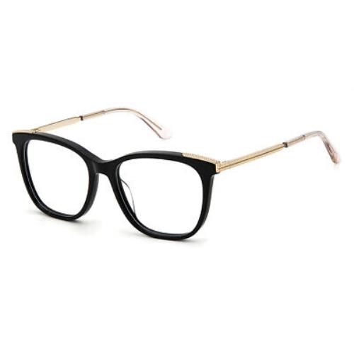 Juicy Couture 211 Eyeglasses Women 0807 Black Rectangle 53mm