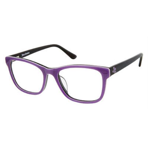 Juicy Couture 939 Eyeglasses Women 0B3V Violet Rectangle 48mm - 0B3V Violet Frame, Demo Lens, 0B3V Code
