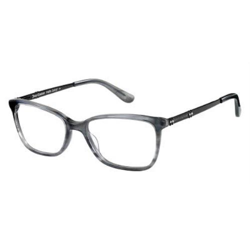 Juicy Couture 171 Women Eyeglasses Square 53mm - 07C5 Black Crystal Frame, Demo Lens, 07C5 Code