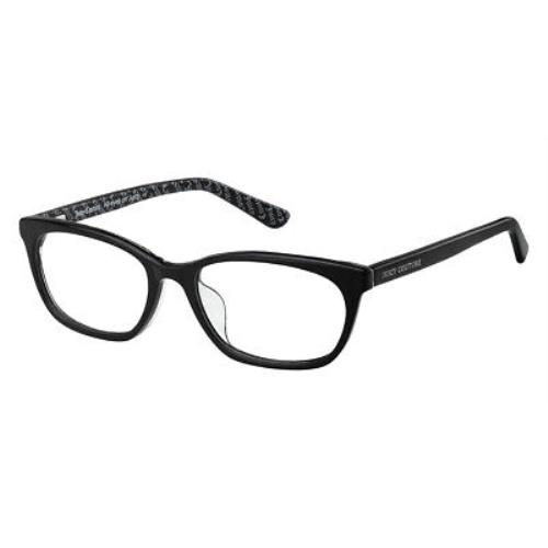 Juicy Couture 303 Eyeglasses Women 0807 Black Cat Eye 50mm