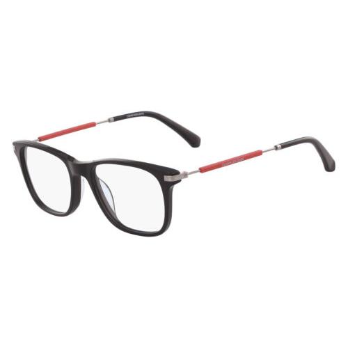 Calvin Klein Jeans Ckj 18704 001 Black Red Eyeglasses 52mm with Case