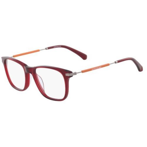 Calvin Klein Jeans Ckj 18704 601 Crystal Oxblood Eyeglasses 52mm with Case