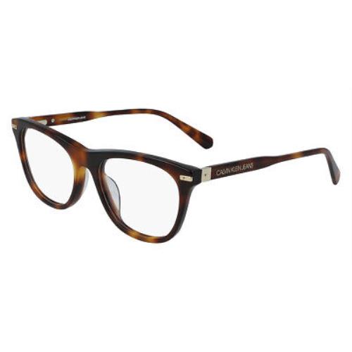 Calvin Klein CKJ19525 Eyeglasses Soft Tortoise Rectangle 52mm